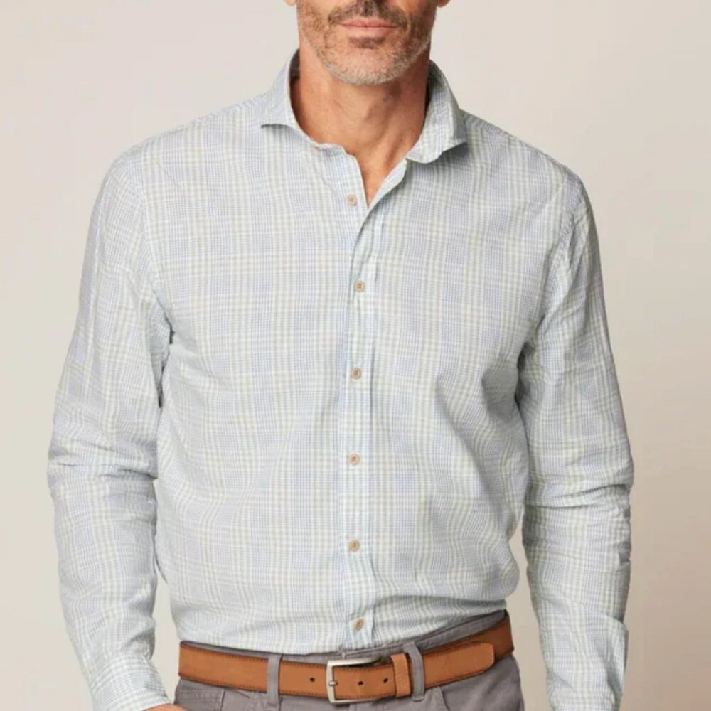 NWT!! johnnie-O Top Shelf Gideon Plaid Shirt - L